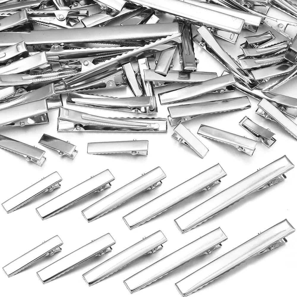 Metal Duckbill Alligator Hair Clips Flat Hairpins 20-50pcs