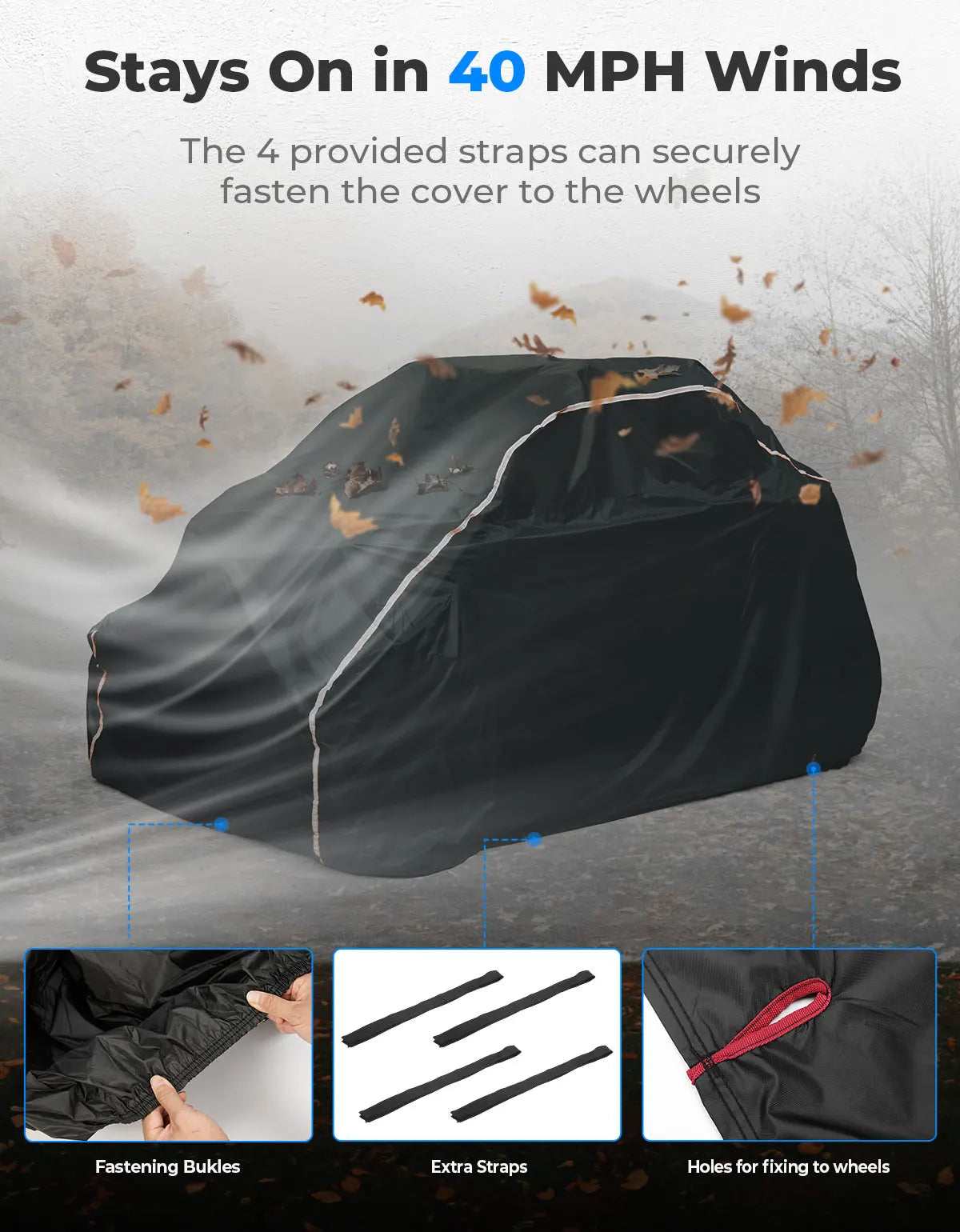 KEMIMOTO UTV Cover for Polaris Ranger RZR 900 1000 – Waterproof