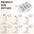 250Pcs Assorted Safety Pins Set – 6 Sizes, Rust Resistant