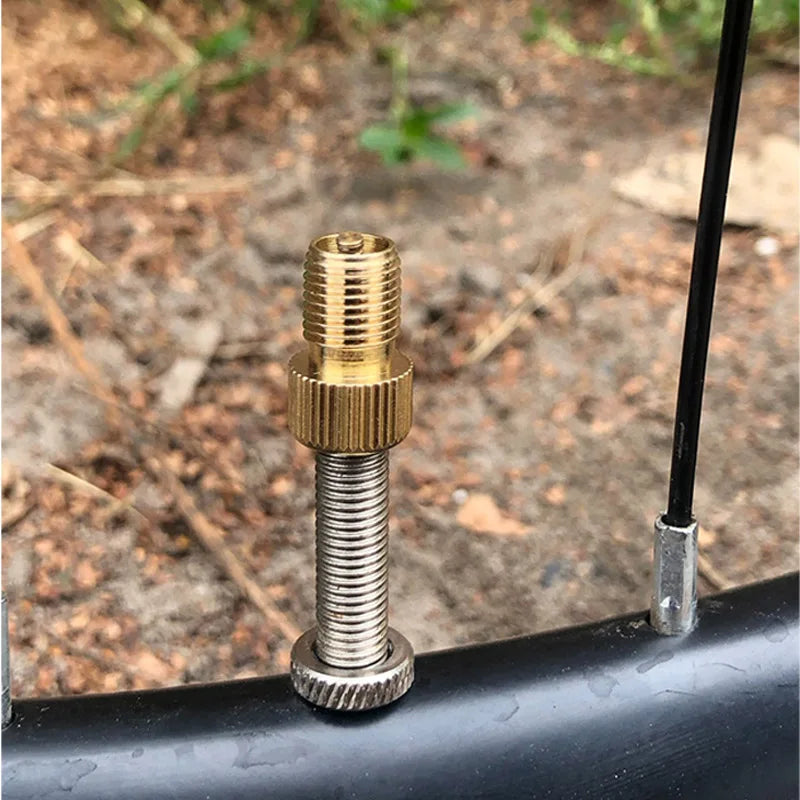 5-Pack Presta to Schrader Valve Adapter | Copper Bike Converter