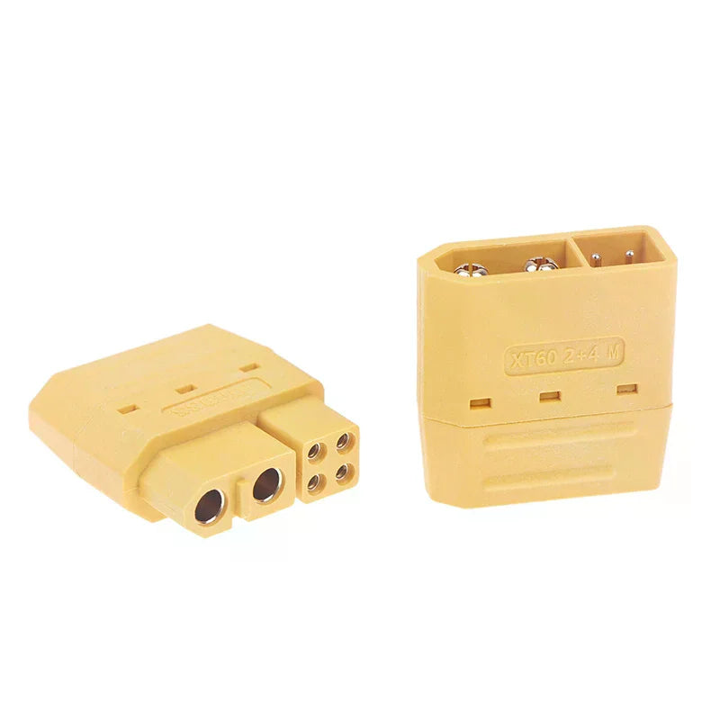 XT60 (2+4) Male Female Plug Connector with Signal Pin & Sheath