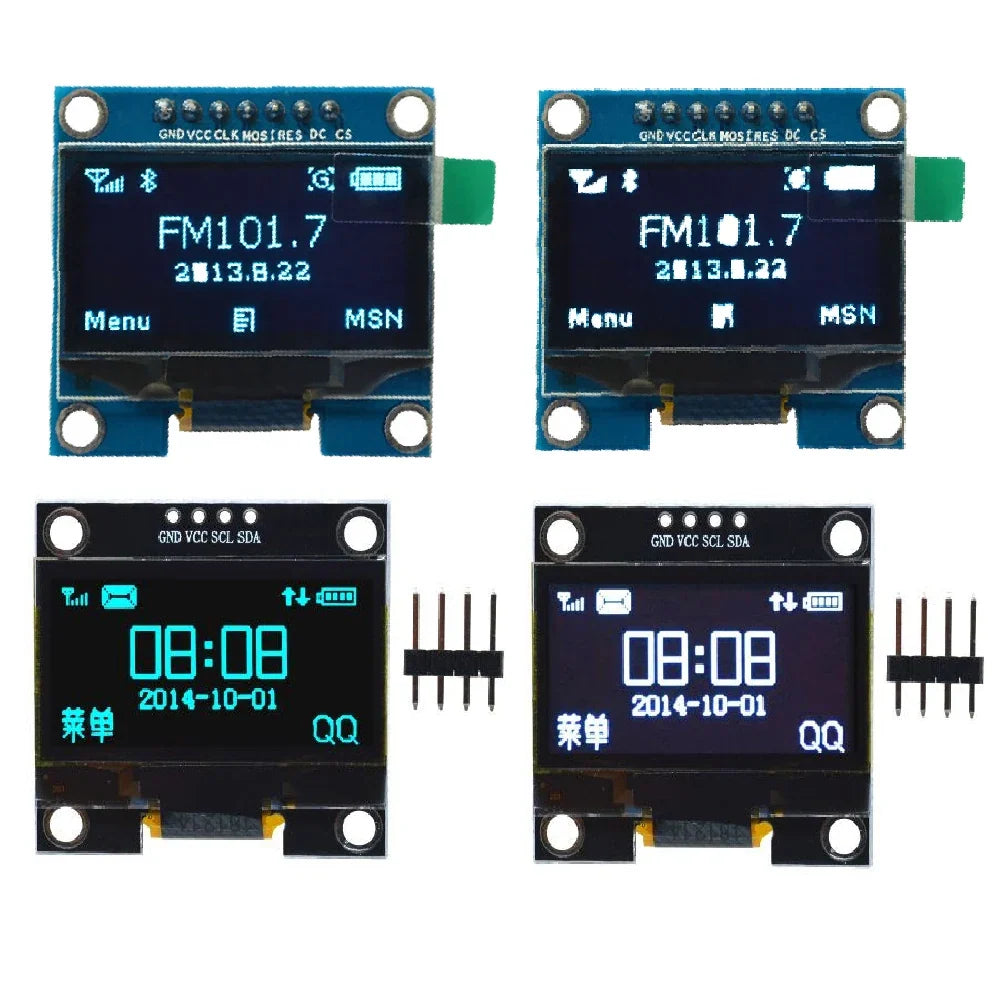 1.3" OLED Display Module 128×64 SSH1106 I²C SPI 3.3–5V