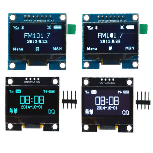 1.3" OLED Display Module 128×64 SSH1106 I²C SPI 3.3–5V