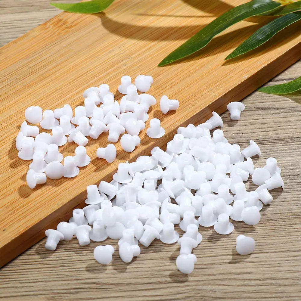 100Pcs Plastic Hole Plugs – Furniture Screw Hole Covers & Caps