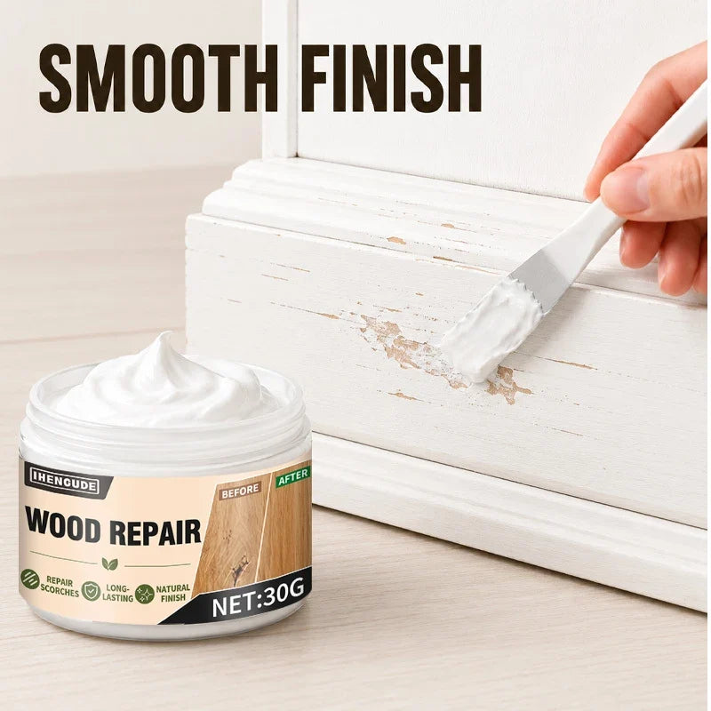 White Wood Repair Putty – Furniture Scratch & Gap Filler