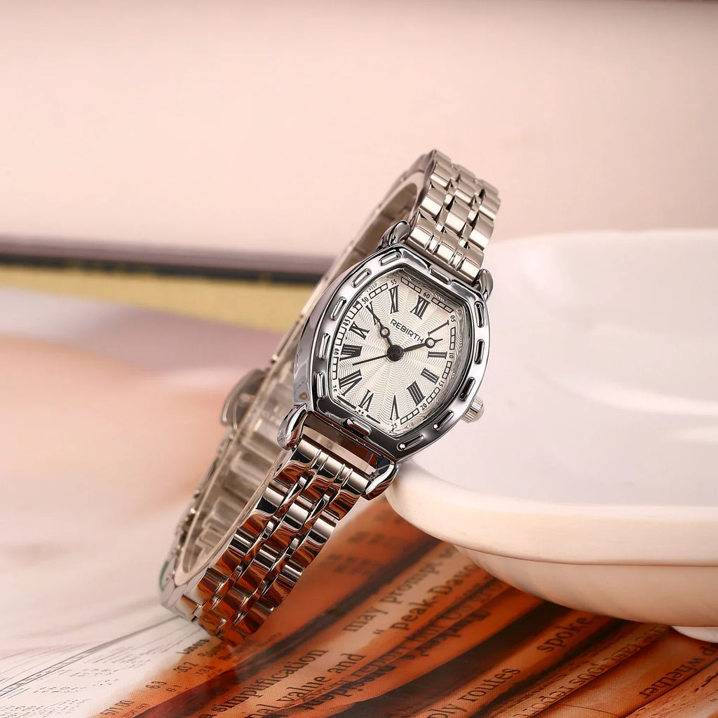 REBIRTH Roman Numeral Quartz Watch – Stainless Steel Band