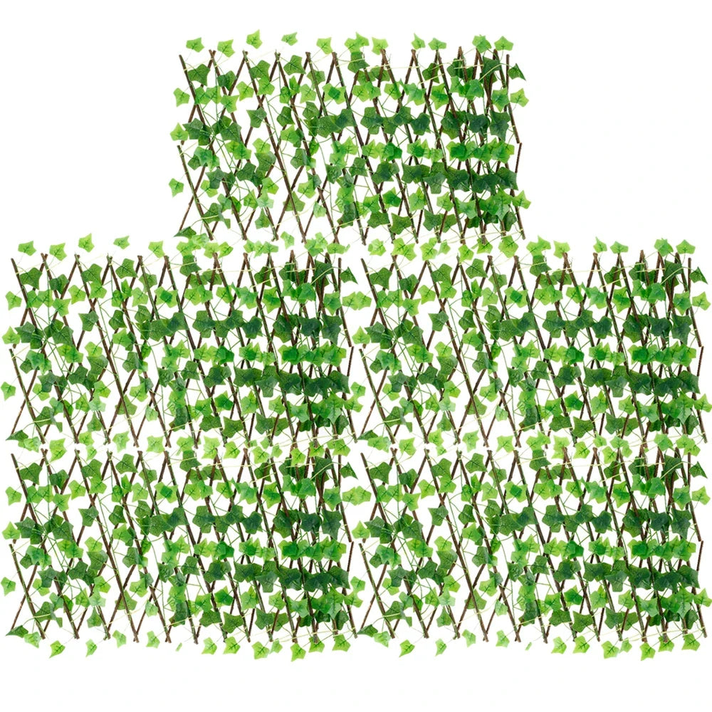 6-Pack Artificial Ivy Expanding Trellis Privacy Fence 40cm