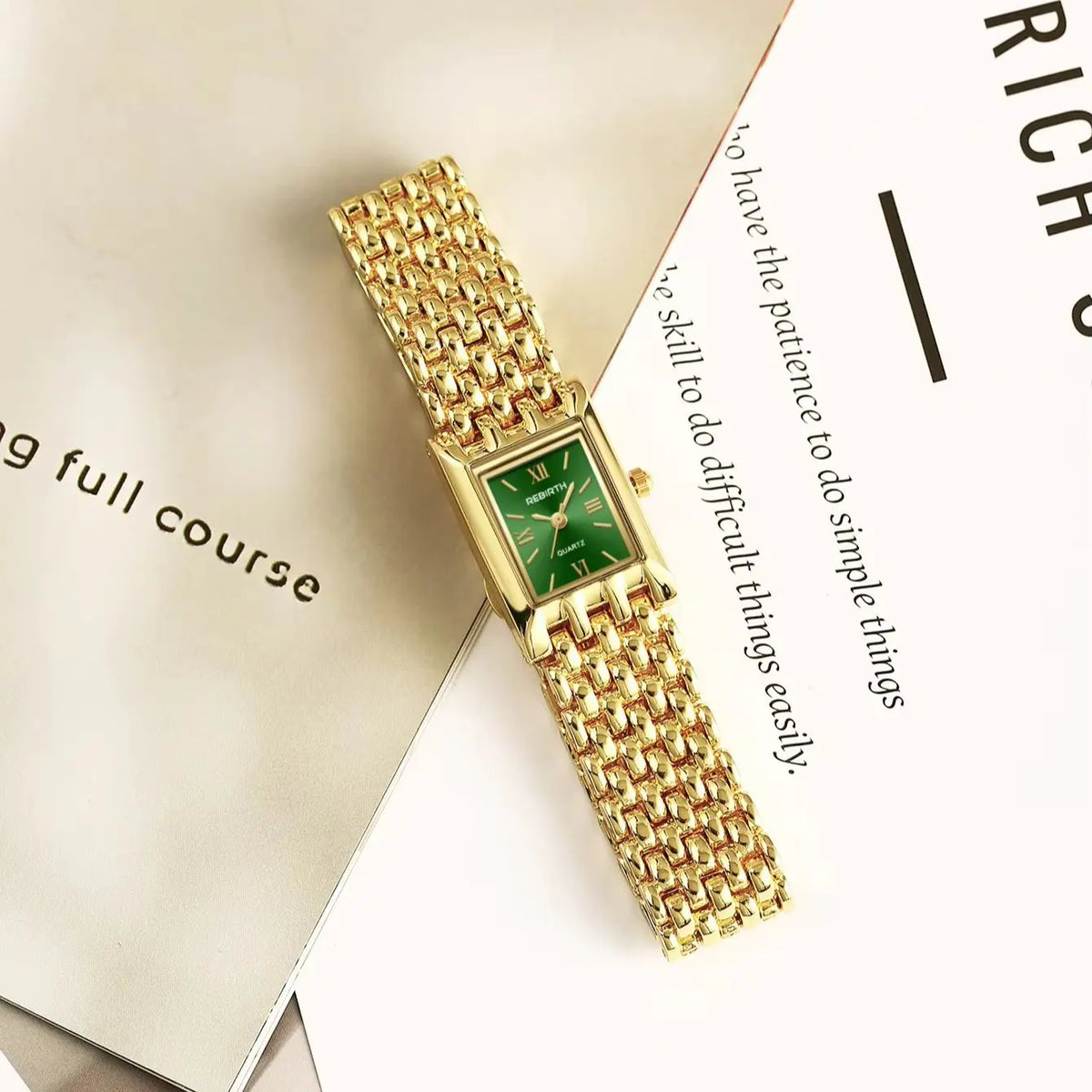 REBIRTH Women's Quartz Watch – Minimalist Light Luxury Style