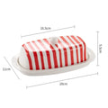 Hand-Painted Ceramic Butter Dish | Underglaze Color Design