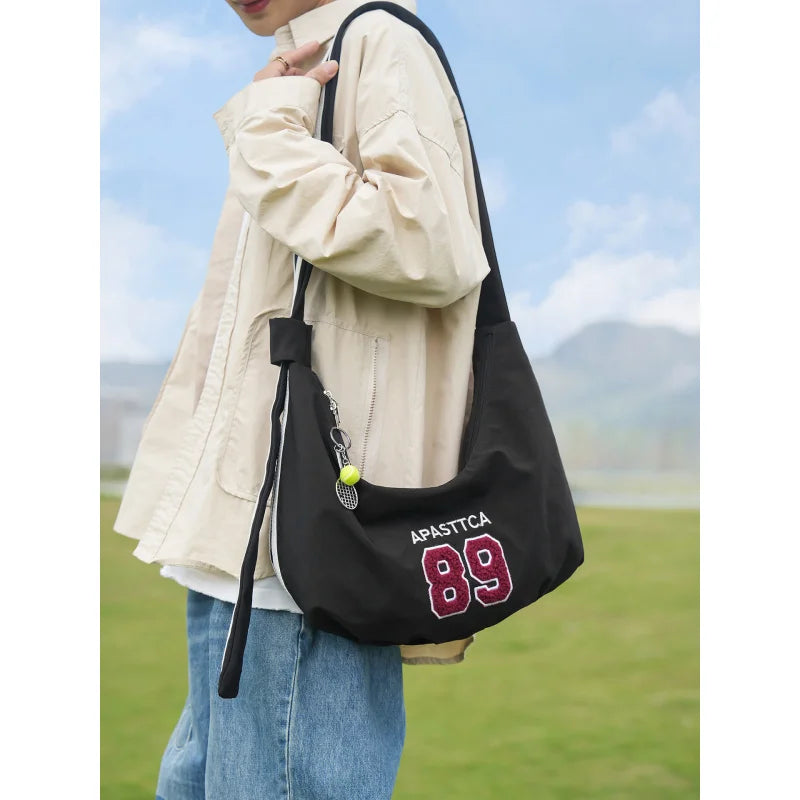 Nixie Unisex Canvas Shoulder Bag – Large Capacity Crossbody