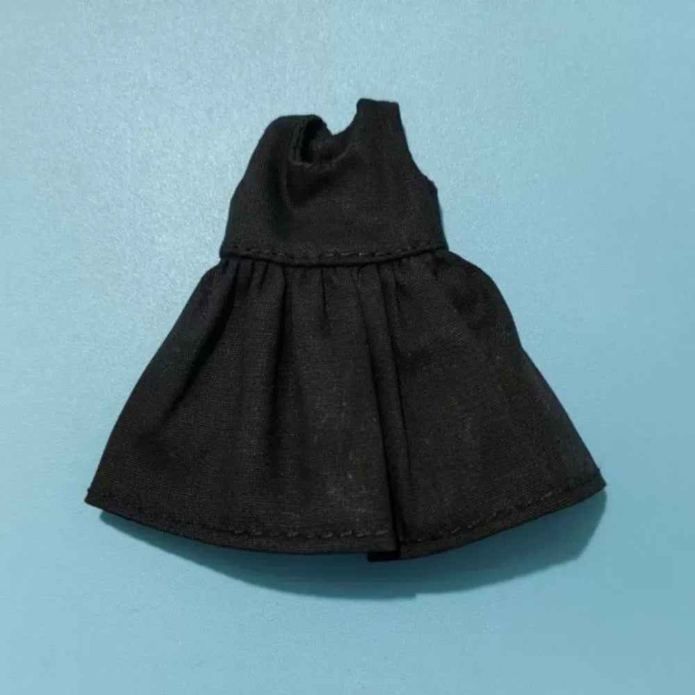Printed Long Sleeve Doll Dress – 1/12 BJD OB11 Clothes