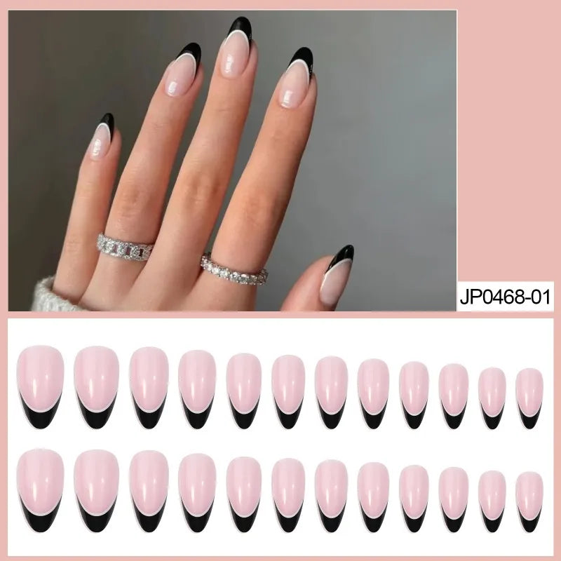 Handmade French Press On Nails L Size 24pcs | Nixie