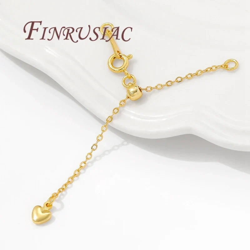 18K Gold Plated Chain Extender with Spring Clasp | FINRUSIAC