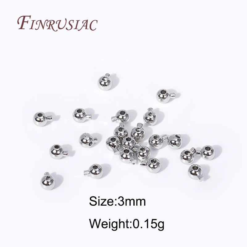 18K Gold Plated Brass Crimp End Beads | DIY Jewelry Findings