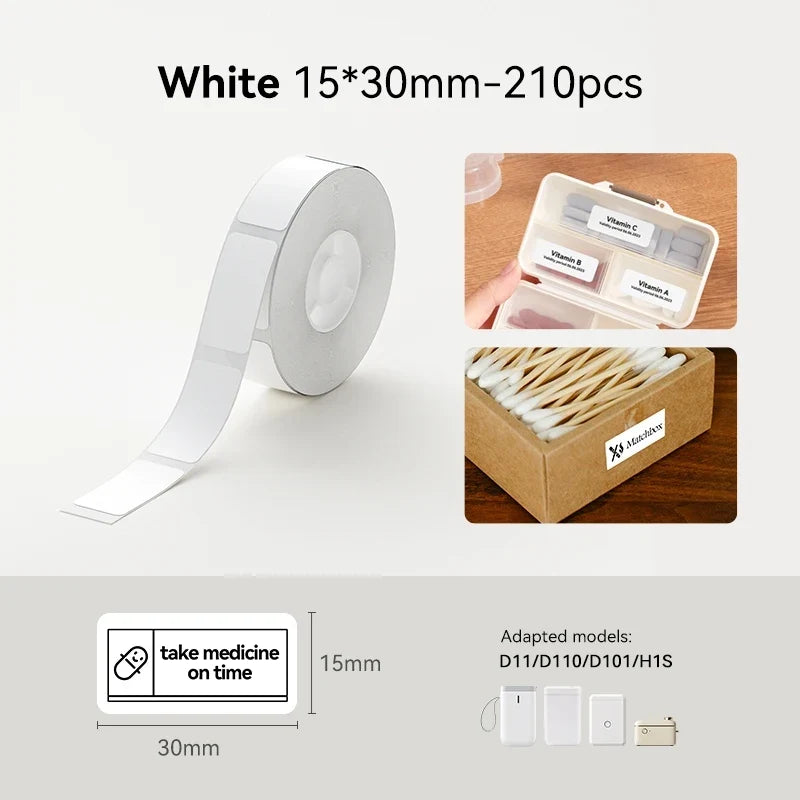Niimbot Thermal Labels for D11 D110 D101 – Waterproof UV Stickers