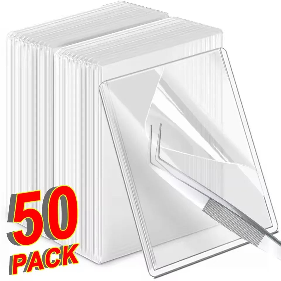 Clear Kpop Card Sleeves PVC Protective Covers 35PT | 1–50 Pcs