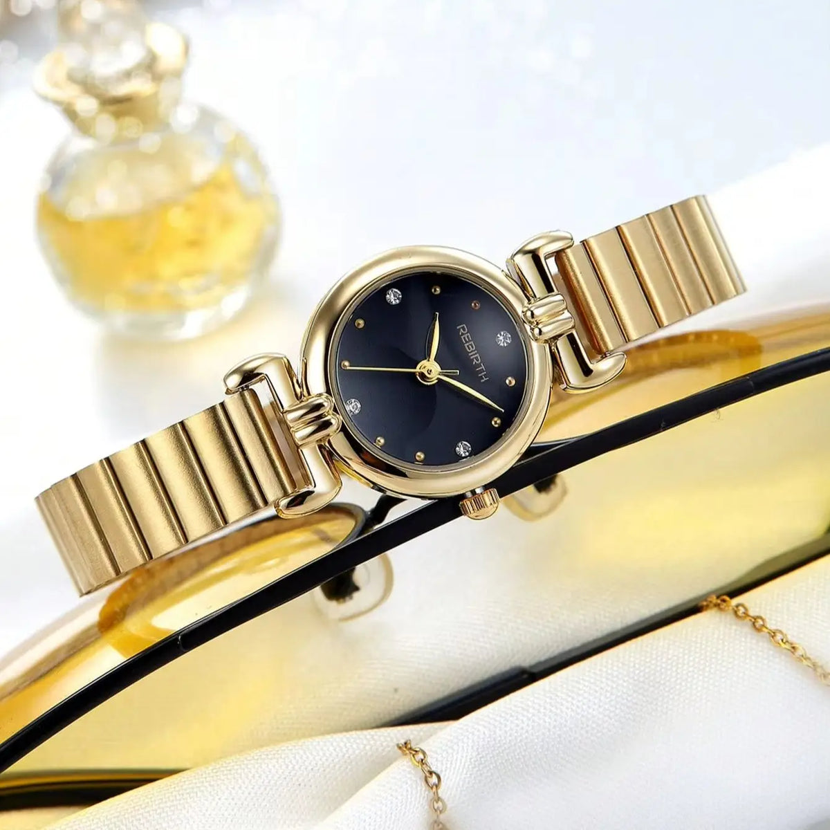 REBIRTH Women's Quartz Watch – Stainless Steel Bracelet