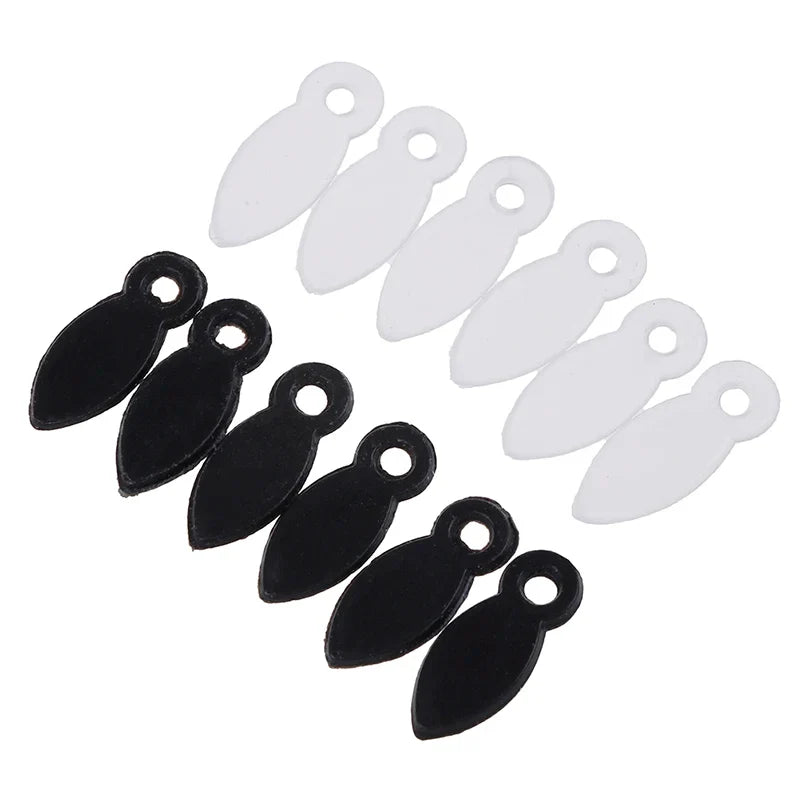 100Pcs Plastic Photo Frame Rotating Buckle Hooks – Black & White