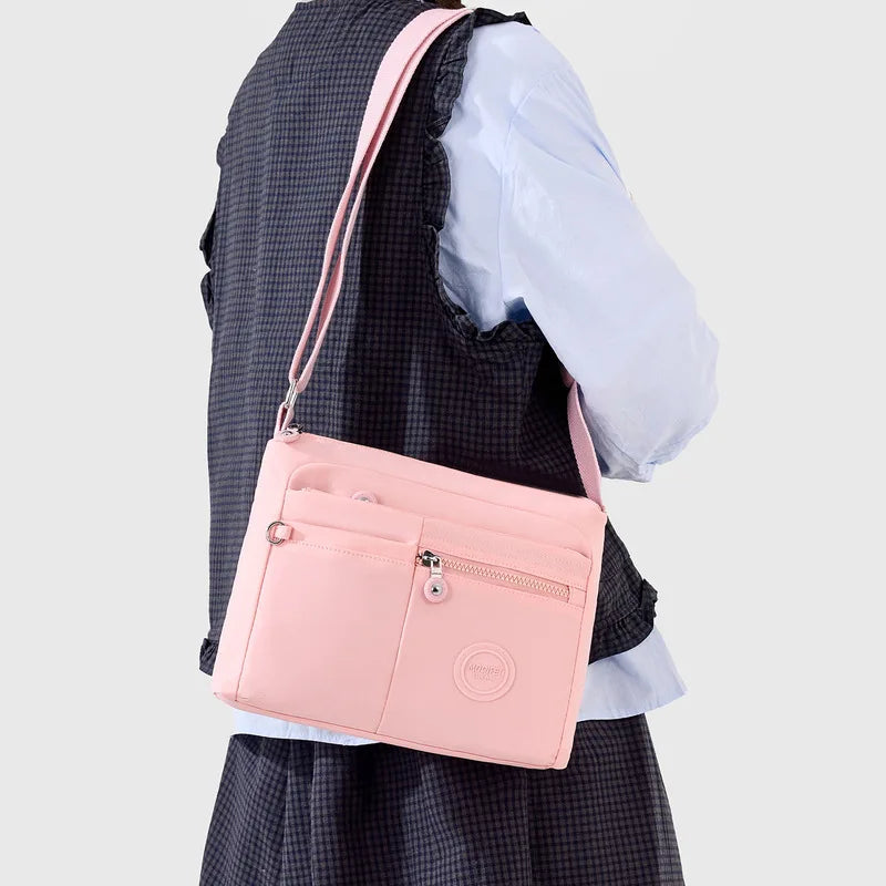 Nixie Large-Capacity Water-Resistant Nylon Crossbody Bag