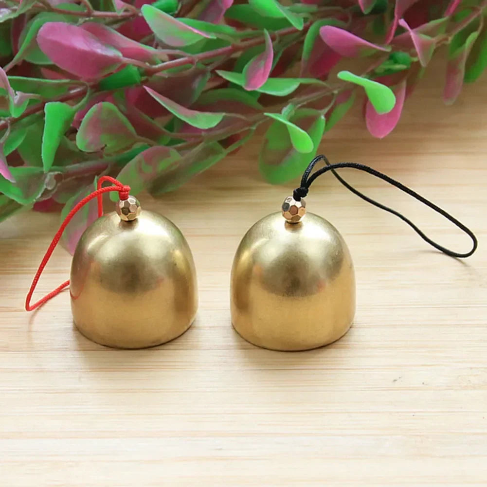 Mini Metal Jingle Bell – Vintage Gold Cowbell Wind Chime Pendant