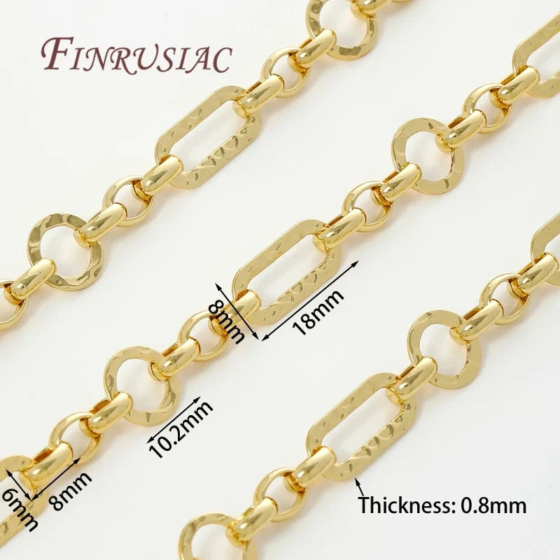 18K Gold Plated Brass Chain – DIY Necklace Jewelry Making