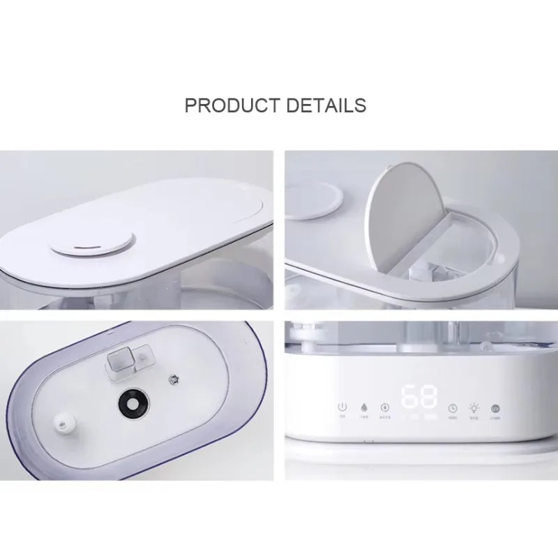Ultrasonic Cool Mist Humidifier | LED Light & 12Hr Timer