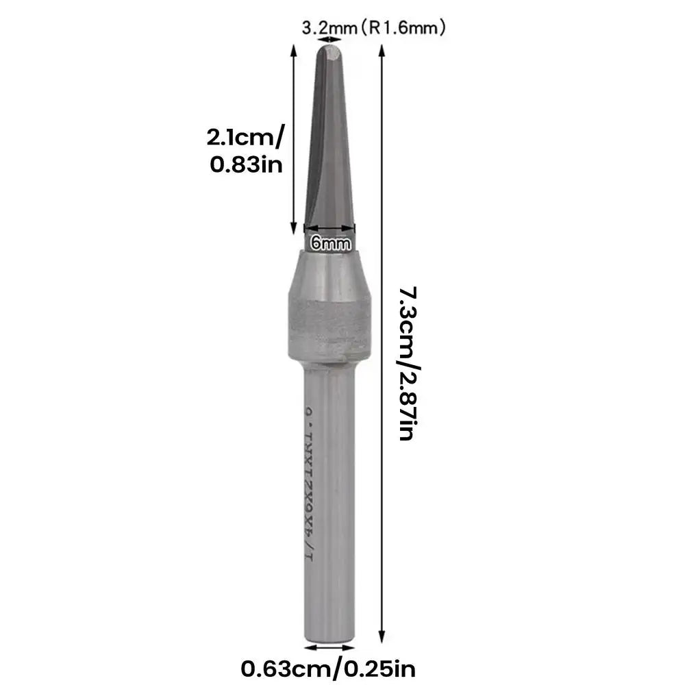 V Groove End Mills 1/4 & 1/2 Inch TCT Wood Grooving Router Bits