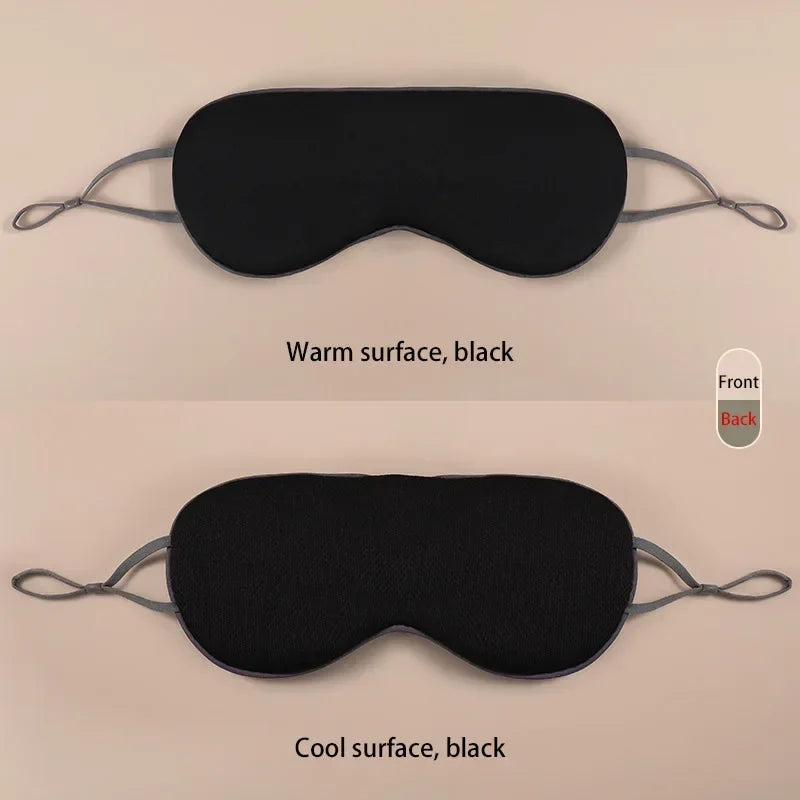 Korean Ice Silk Sleep Mask – Dual Use, Adjustable, Light Blocking