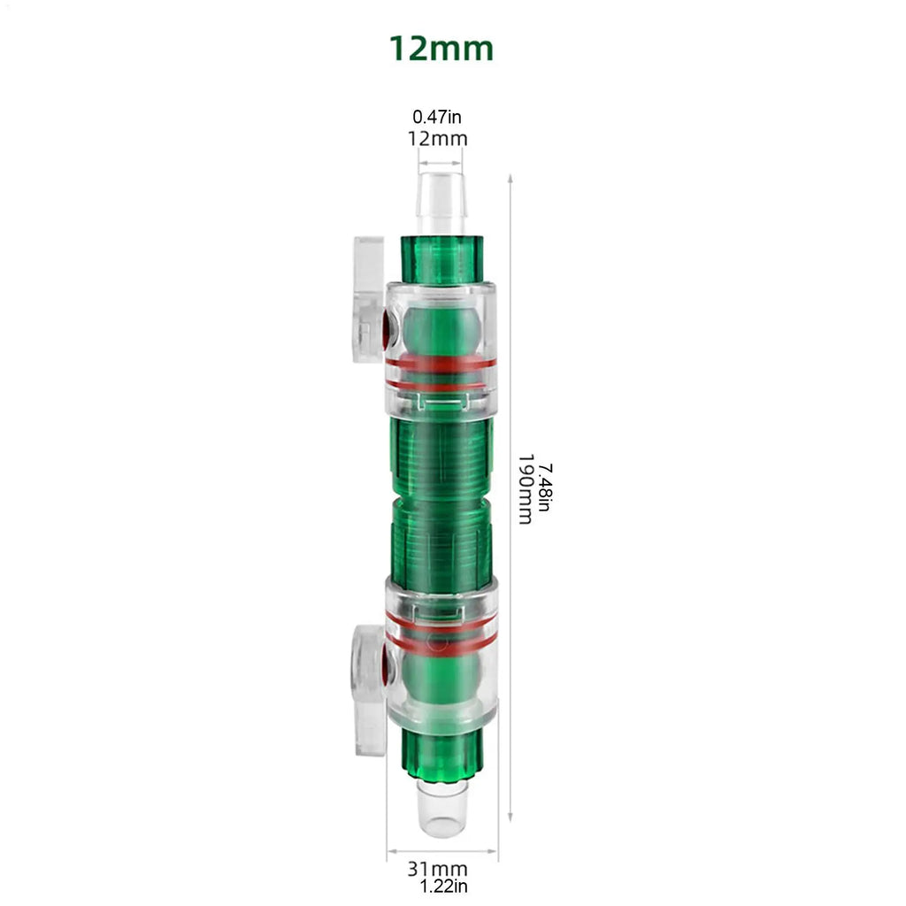 12/16mm Aquarium Water Control Valve Hose Quick Connector
