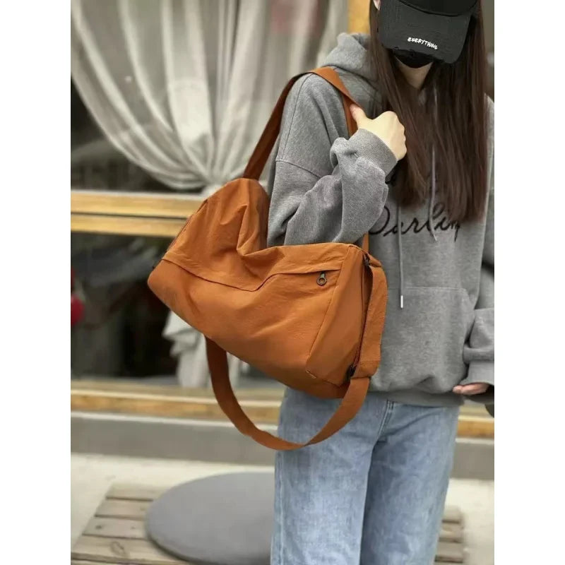 Large Capacity Nylon Crossbody Shoulder Bag for Women