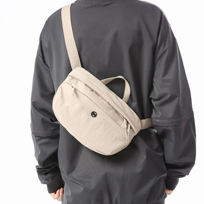 Men's Nylon Crossbody Chest Bag – Multifunctional Sports Sling
