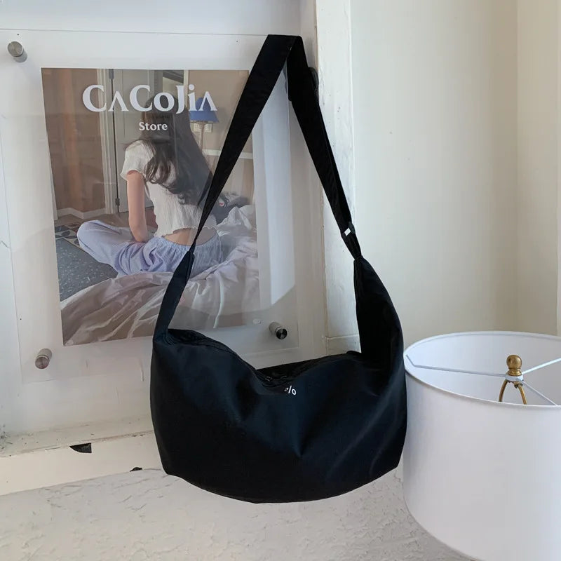 Large Capacity Crossbody Dumpling Bag – Women's Nylon Hobo Bag
