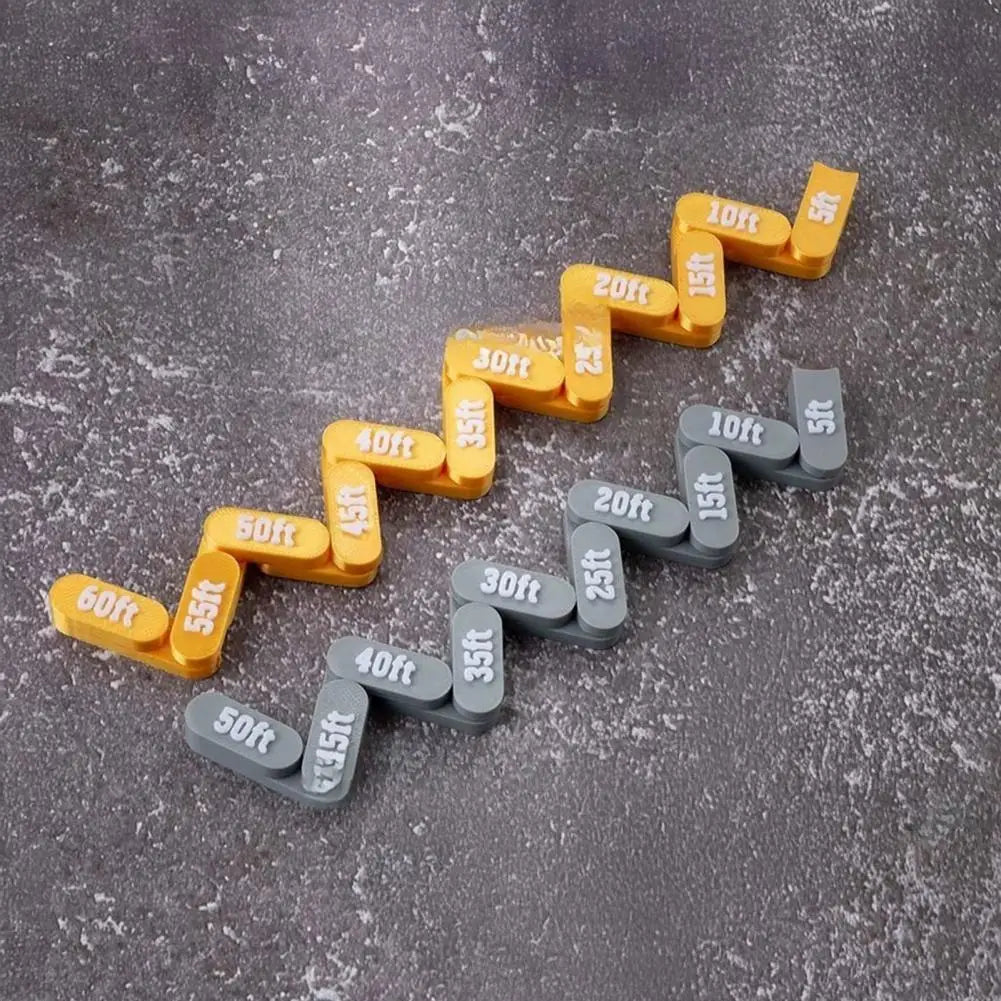 Articulated Flexible Chain Ruler for Tabletop RPG Board Games
