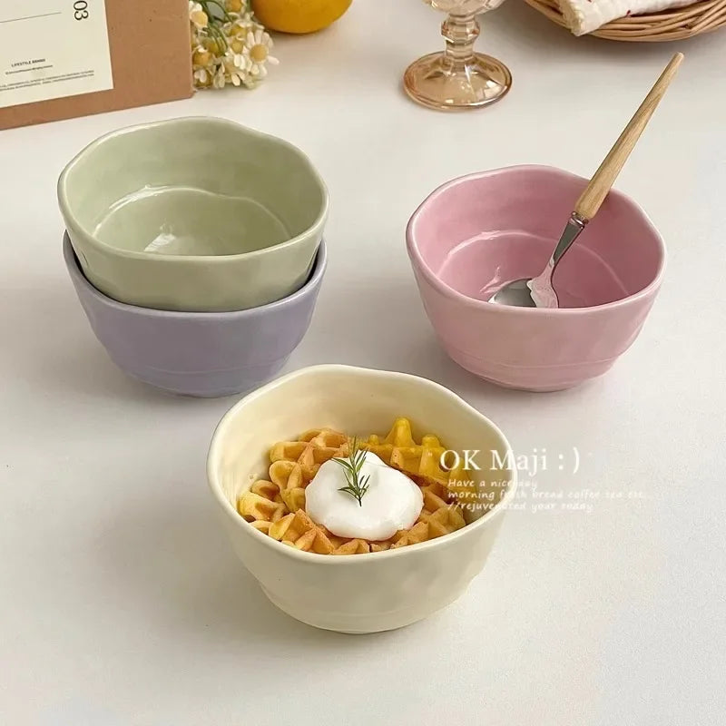 Cute Ceramic Bowl – Nordic Rice, Salad & Breakfast Bowl
