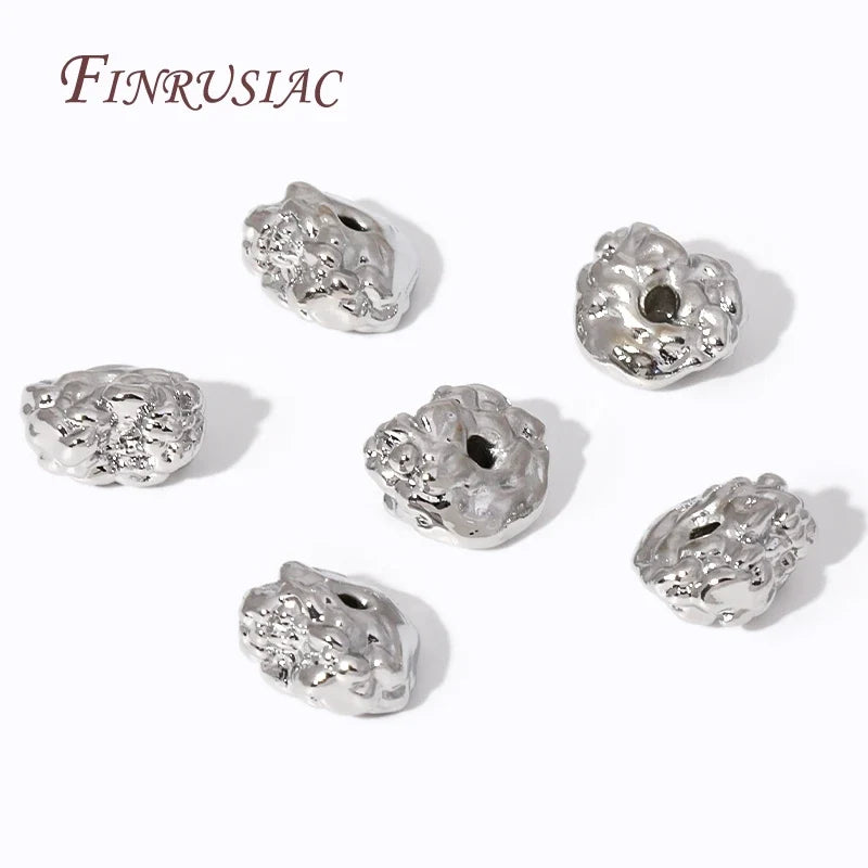 18K Gold Plated Irregular Spacer Beads – DIY Jewelry Making