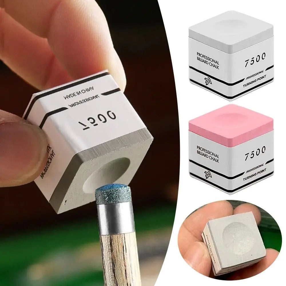 TP7500 Billiard Pool Chalk – Non-Slip Fine Powder | Pink & Grey
