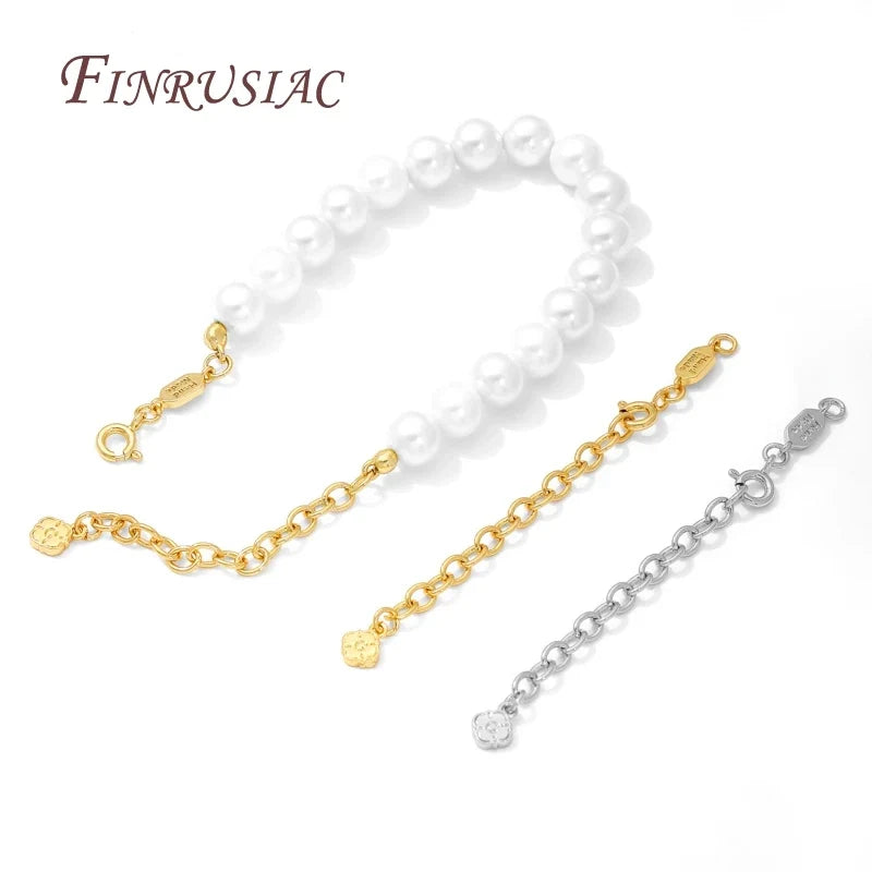 18K Gold Plated Extension Chains with Clasps – DIY Jewelry