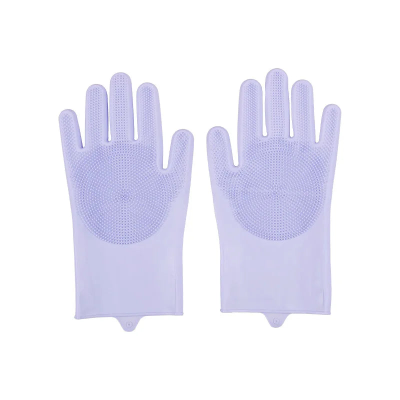 Pet Grooming Silicone Gloves – Dog & Cat Bath Hair Remover