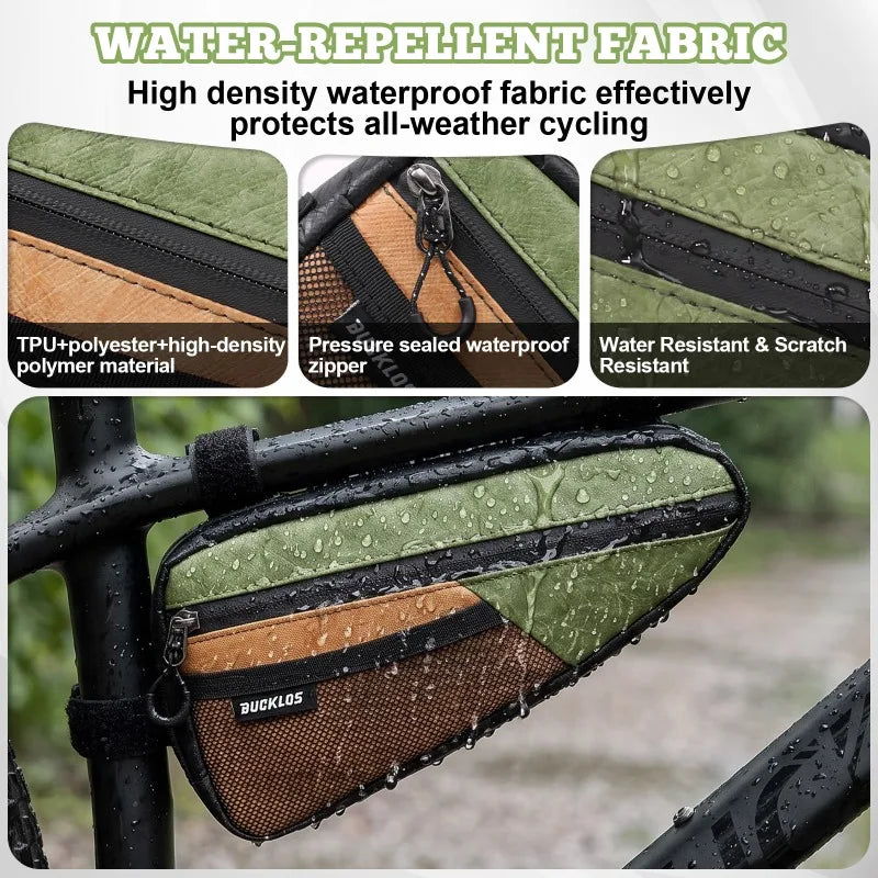 BUCKLOS Waterproof Bike Frame Triangle Bag – Ultralight