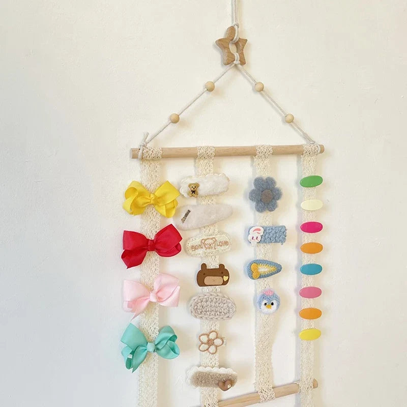 Wall-Mounted Hair Accessories Storage Rack – Clips & Headbands