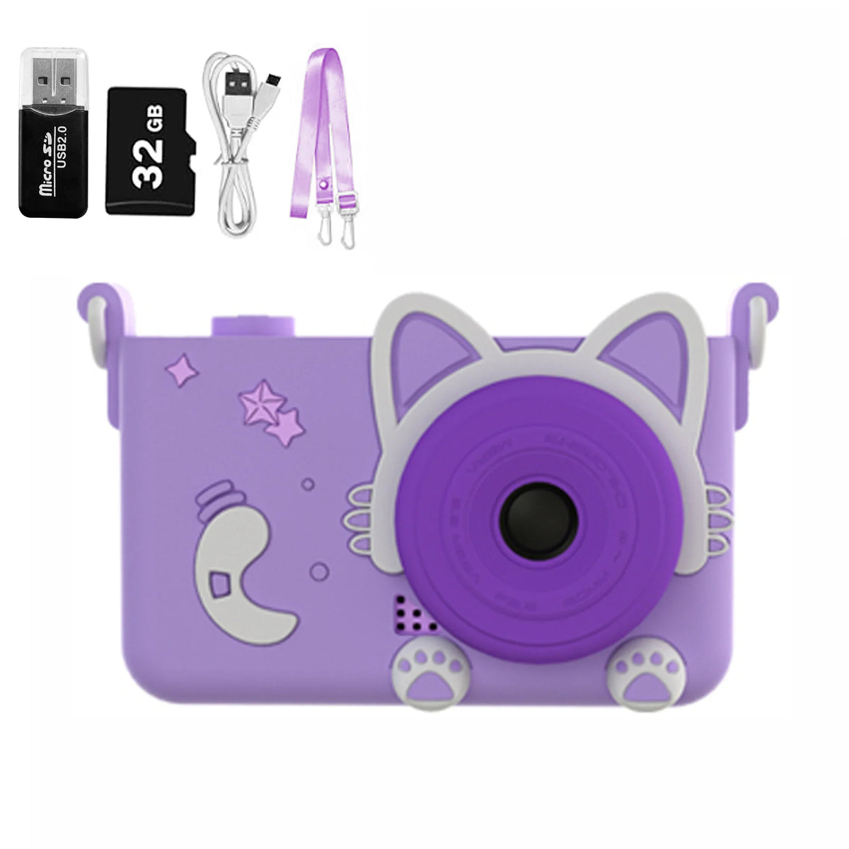 Unicorn Kids Camera 1080P HD Dual Lens Digital Camera Ages 3–12