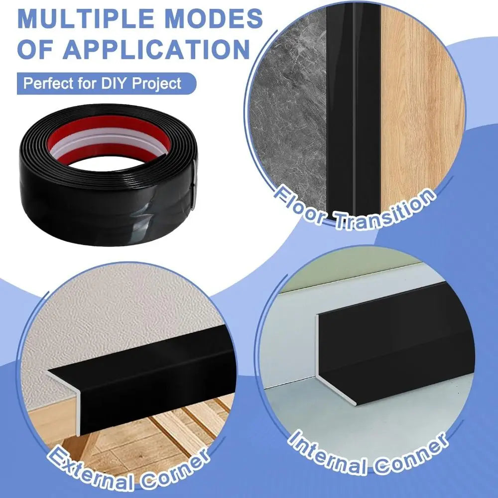 Self-Adhesive Flexible Wall Corner Protector & Caulk Strip
