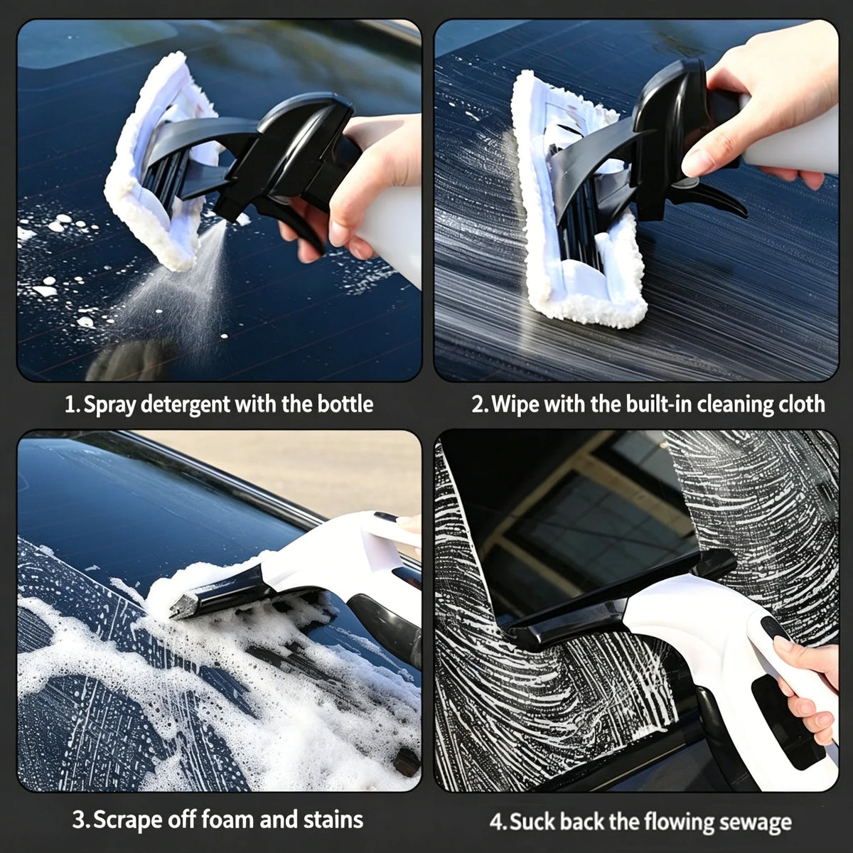 CENRR Handheld Electric Window Cleaner | Wireless Suction Tool