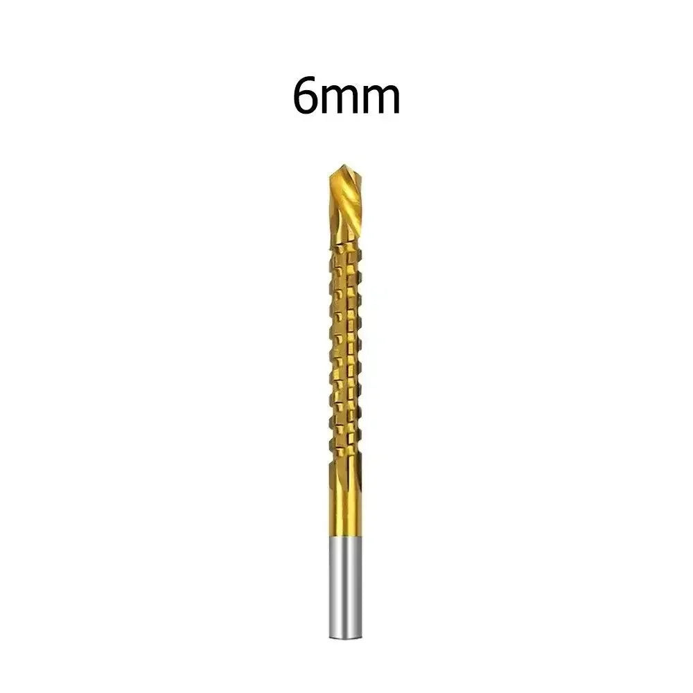 Titanium Coated HSS Twist Drill Bit Set – 6 Sizes 3–8mm