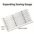 Adjustable Sewing Bisector Ruler – Buttonhole & Pleat Locator