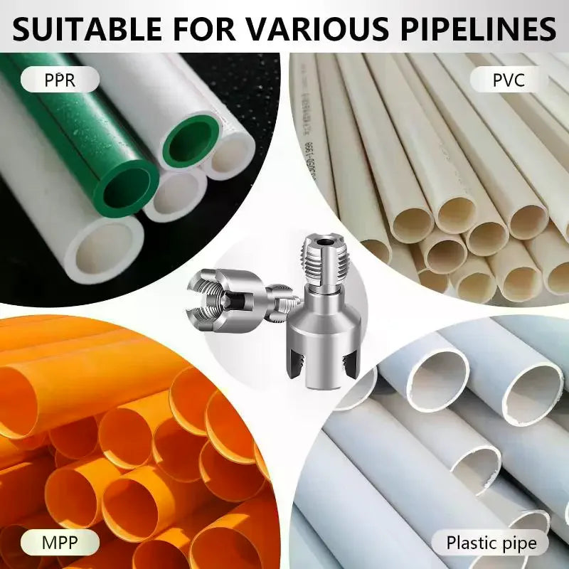 Pipe Thread Cutting Tool – Internal & External PVC Threader Kit