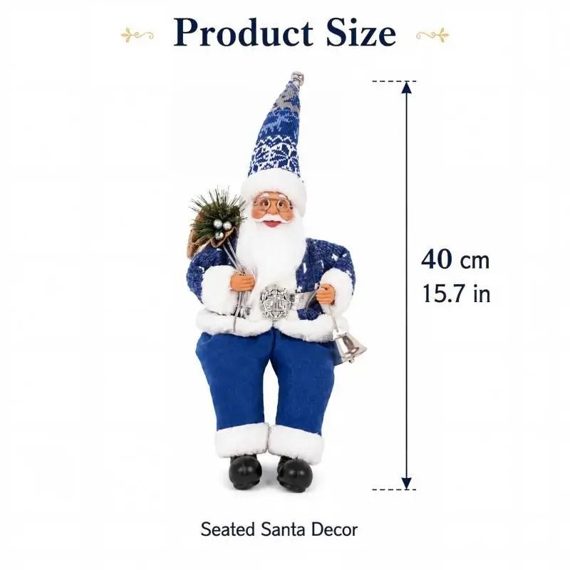 Santa Claus Standing Figurine – Handcrafted Christmas Decor