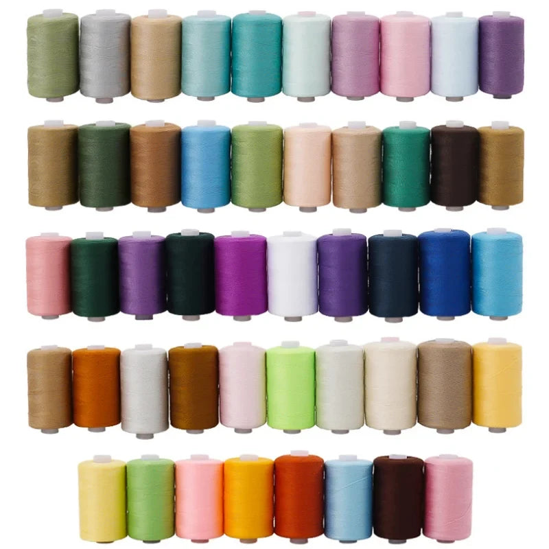 98-Color 402 Polyester Sewing Thread Set – 1000 Yds/Spool