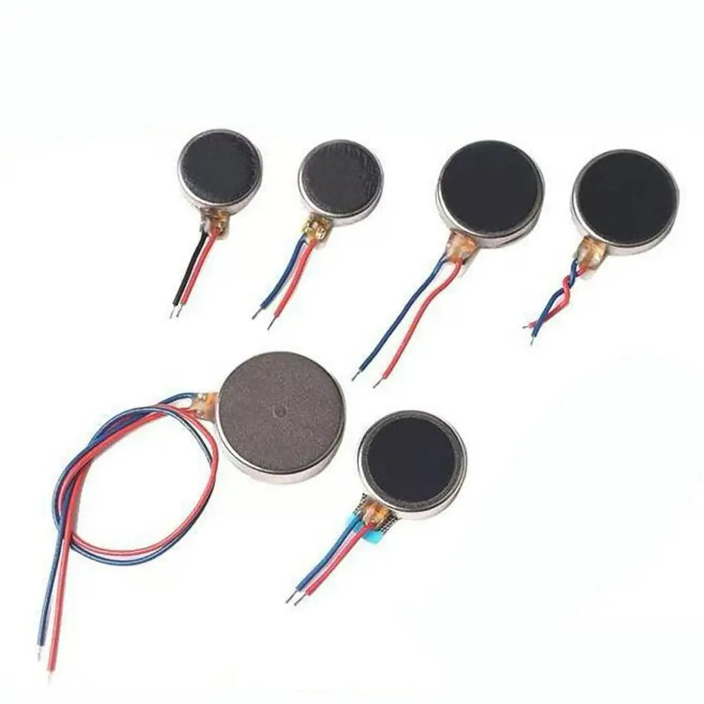 10Pcs DC 3V Micro Flat Coin Button Vibration Motors Self-Adhesive