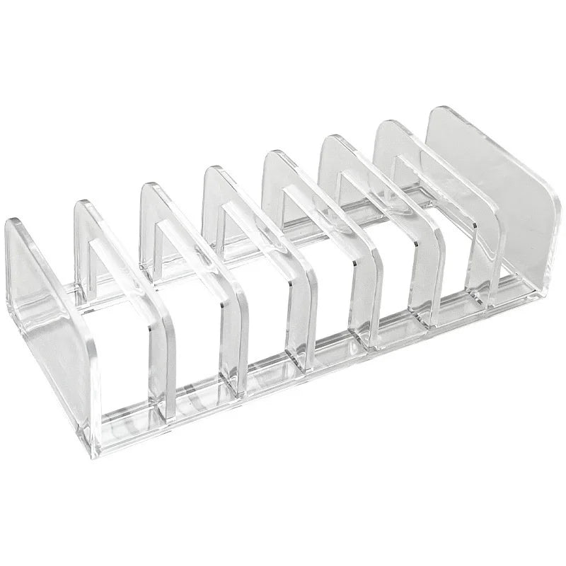 Acrylic Eyeshadow Palette Organizer – 7-Slot Makeup Storage Rack